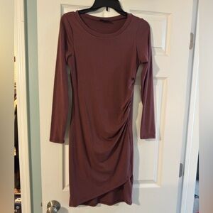 Vici Mauve Long Sleeve Dress